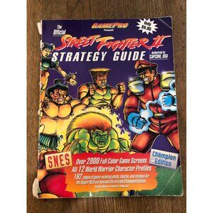The Official Street Fighter II SNES Strategy Guide Champion Edition Game Pro